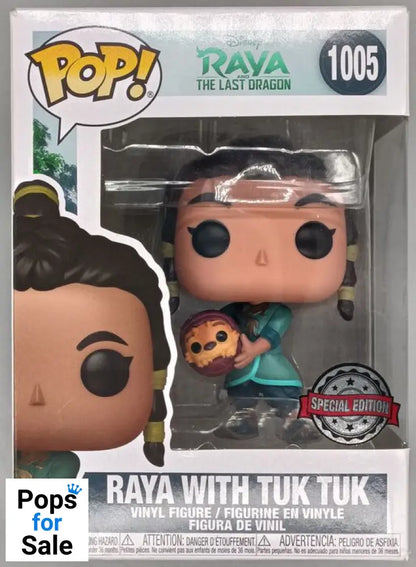 #1005 Raya with Tuk Tuk - Disney Raya and The Last Dr Box Damaged Funko POP