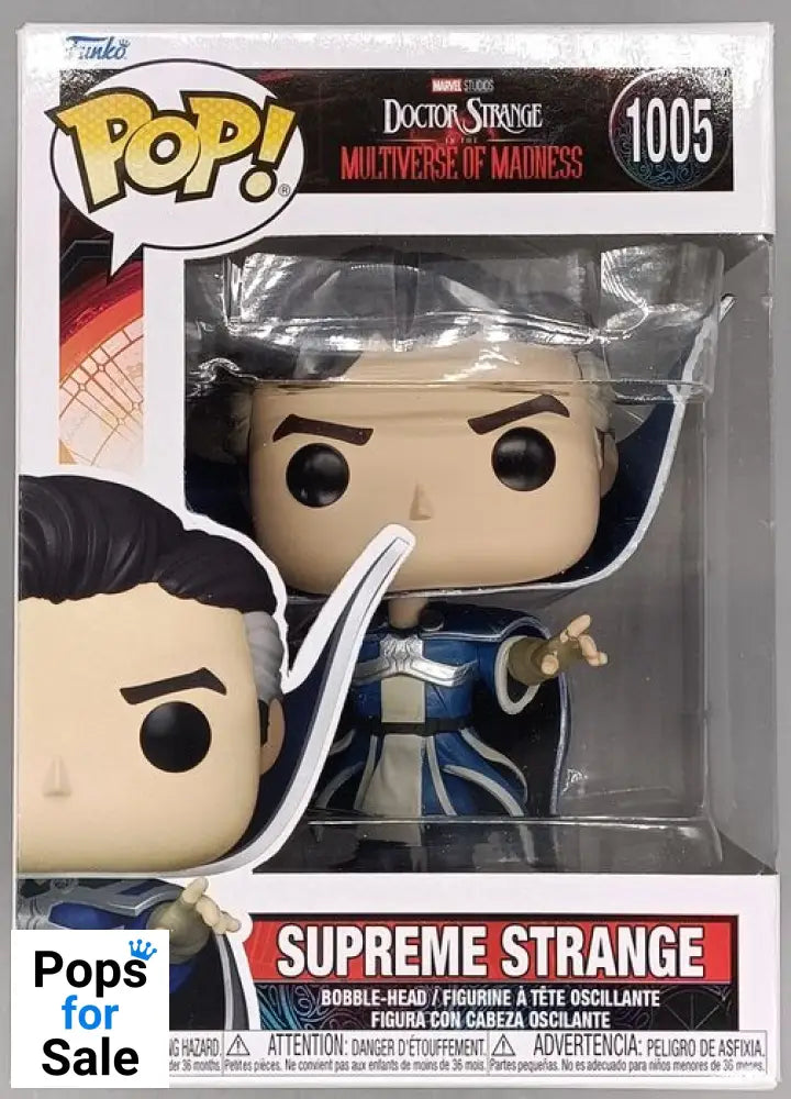 #1005 Supreme Strange - Marvel Doctor Strange 2 Box Damaged Funko POP - PopsforSale.co.uk