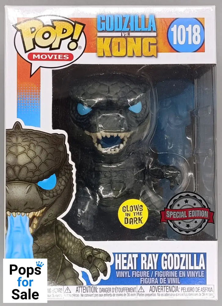 1018 Heat Ray Godzilla - Glow - Godzilla Vs Kong Funko POP