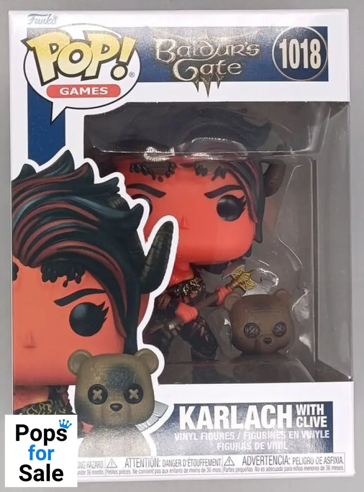 1018 Karlach with Clive - Baldur's Gate Funko POP - Brand New