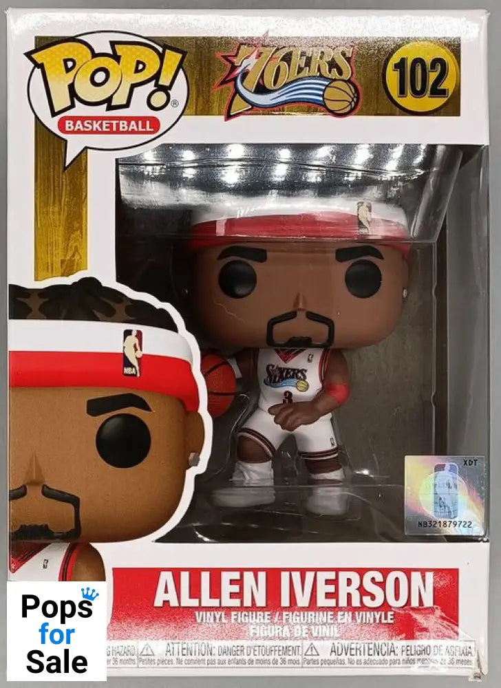 102 Allen Iverson - NBA Philadelphia 76ers - Funko POP - Box Damaged