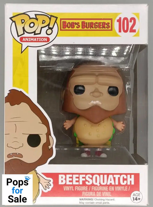 #102 Beefsquatch - Bobs Burgers - Box Damaged Funko POP - PopsforSale.co.uk