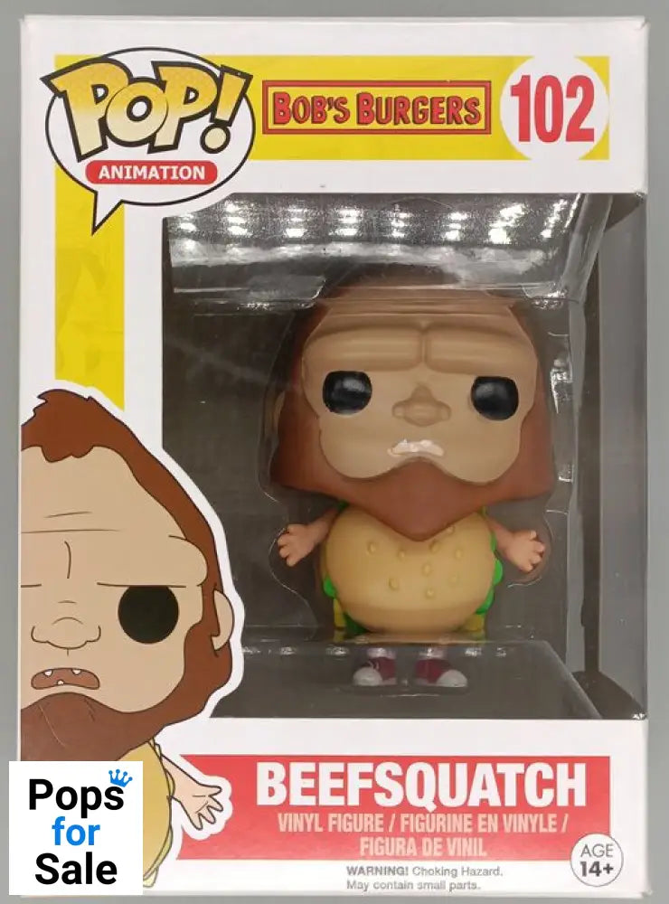 #102 Beefsquatch - Bobs Burgers - Box Damaged Funko POP