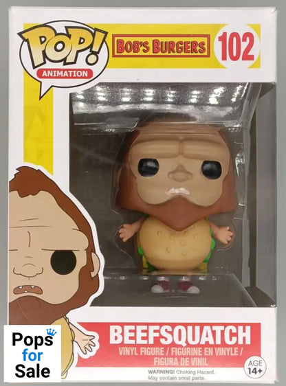 #102 Beefsquatch - Bobs Burgers - Box Damaged Funko POP