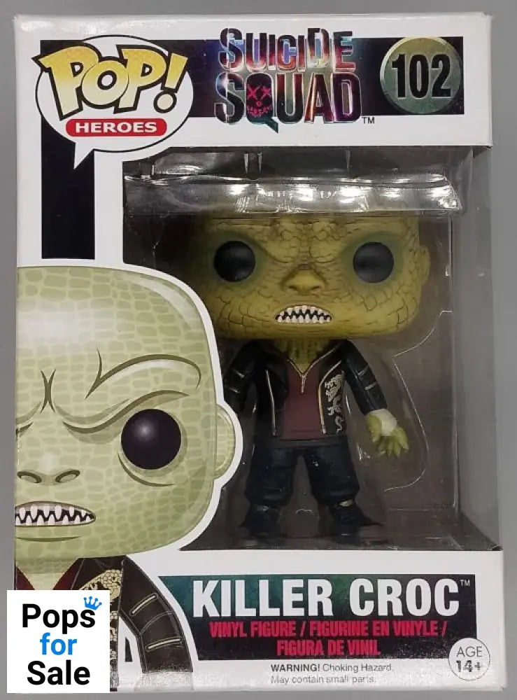 #102 Killer Croc - DC Suicide Squad - Box Damaged Funko POP - PopsforSale.co.uk