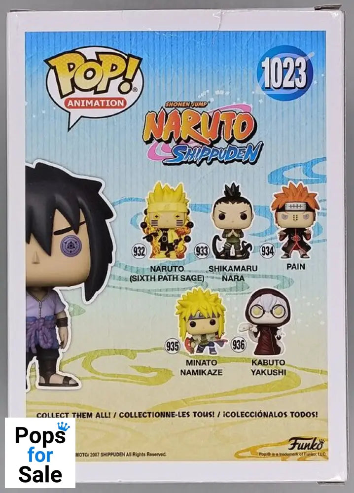 #1023 Sasuke (Rinnegan) - Naruto Shippuden - Box Damaged Funko POP