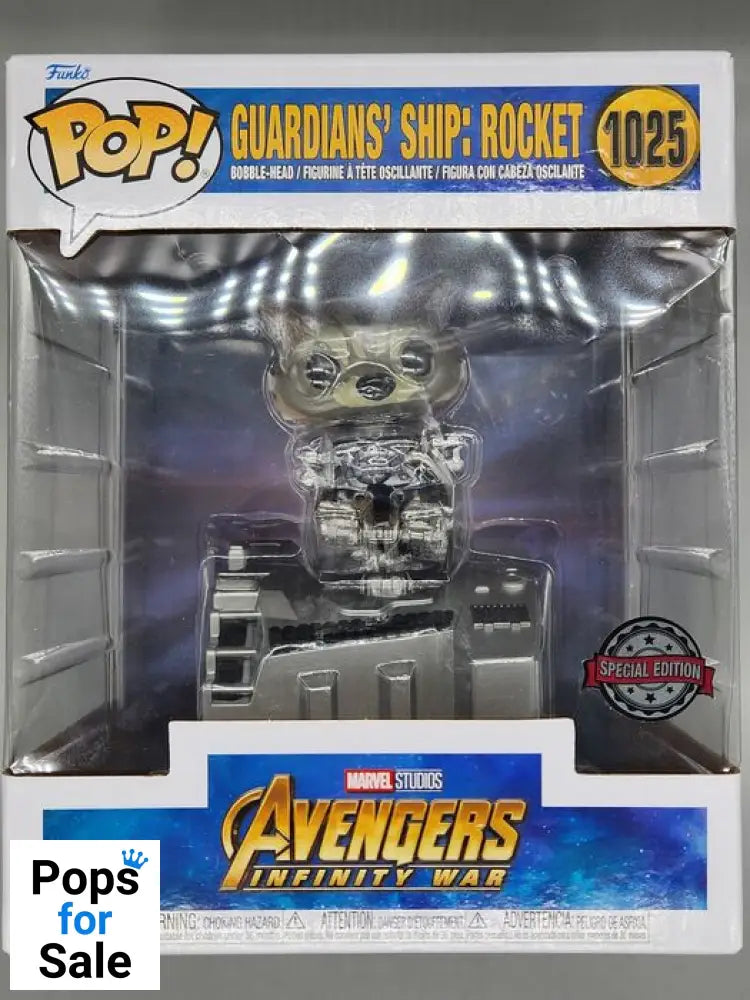 #1025 Guardians' Ship Rocket Deluxe Marvel Avengers I Box Damaged Funko POP