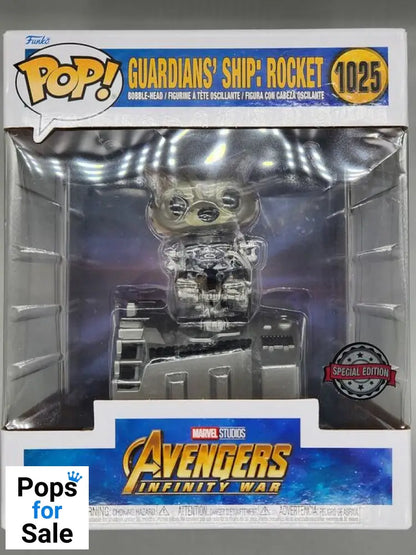 #1025 Guardians' Ship Rocket Deluxe Marvel Avengers I Box Damaged Funko POP