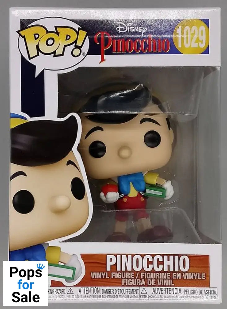 #1029 Pinocchio (School Bound) - Disney Pinocchio Box Damaged Funko POP - PopsforSale.co.uk