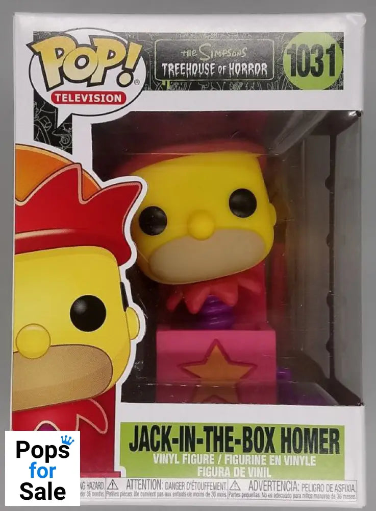 #1031 Jack-in-the-Box Homer - The Simpsons - Box Damaged Funko POP