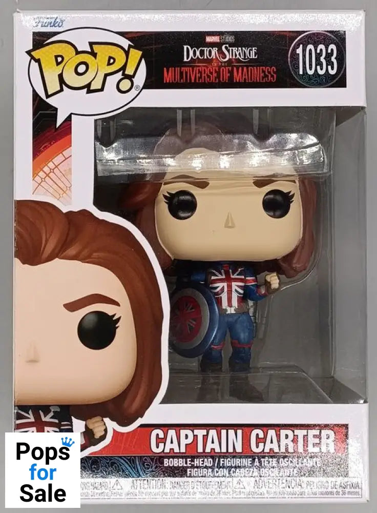 #1033 Captain Carter - Marvel Doctor Strange 2 Funko POP - PopsforSale.co.uk