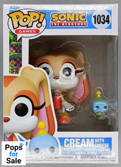 1034 Cream with Cheese - Sonic The Hedgehog Funko POP - Brand New