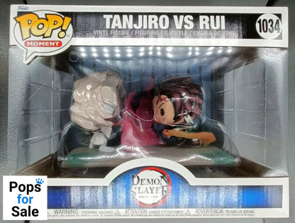 #1034 Tanjiro vs. Rui - Anime Moment - Demon Slayer Box Damaged Funko POP - PopsforSale.co.uk