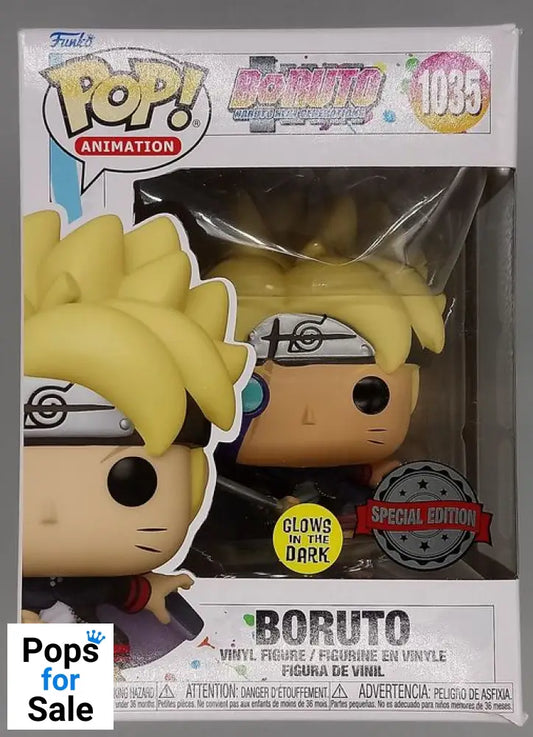 #1035 Boruto (w/ Marks) Glow Boruto Naruto Next Gener Box Damaged Funko POP - PopsforSale.co.uk