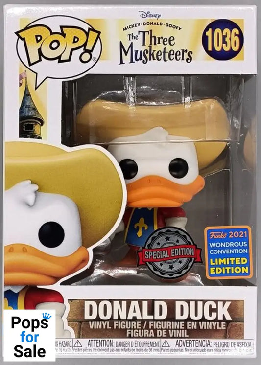 1036 Donald Duck - Disney The Three Musketeers 2021 Con Funko POP