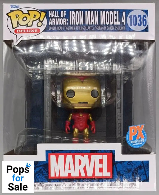 #1036 Hall of Armor: Iron Man Model 4 Deluxe - Marvel Funko POP - PopsforSale.co.uk