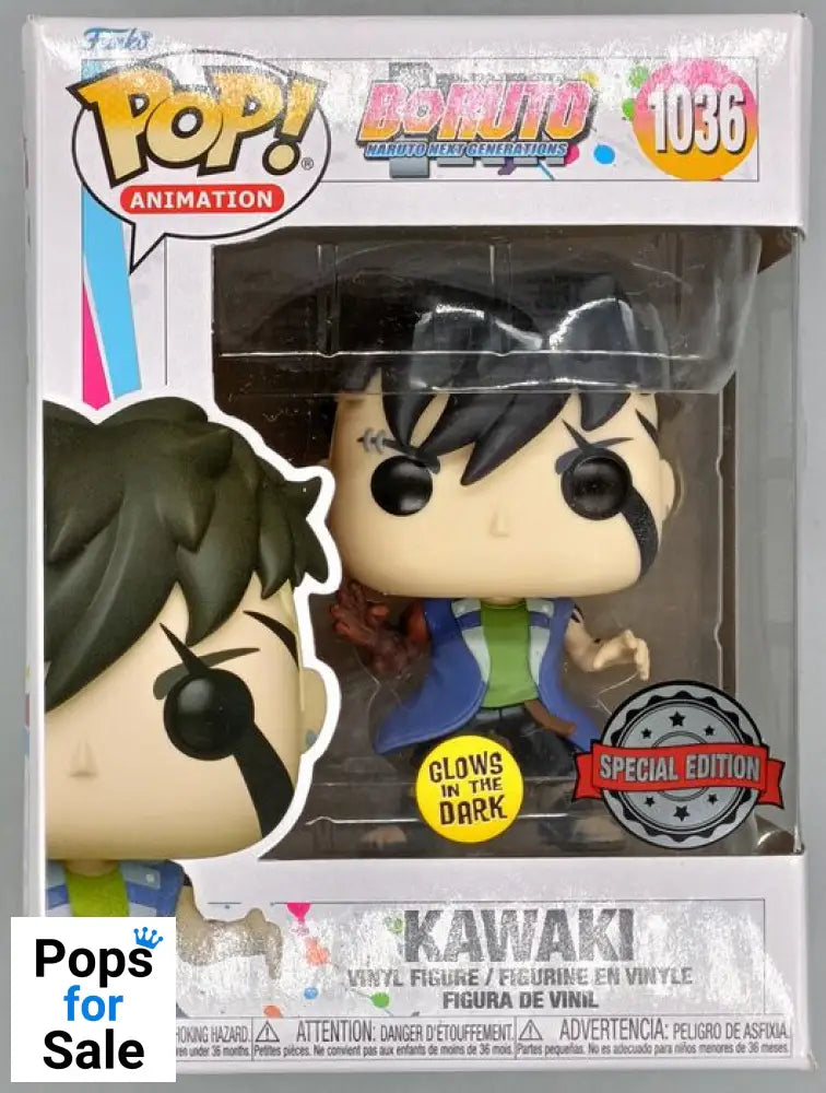 #1036 Kawaki Glow - Boruto Naruto - Box Damaged Funko POP