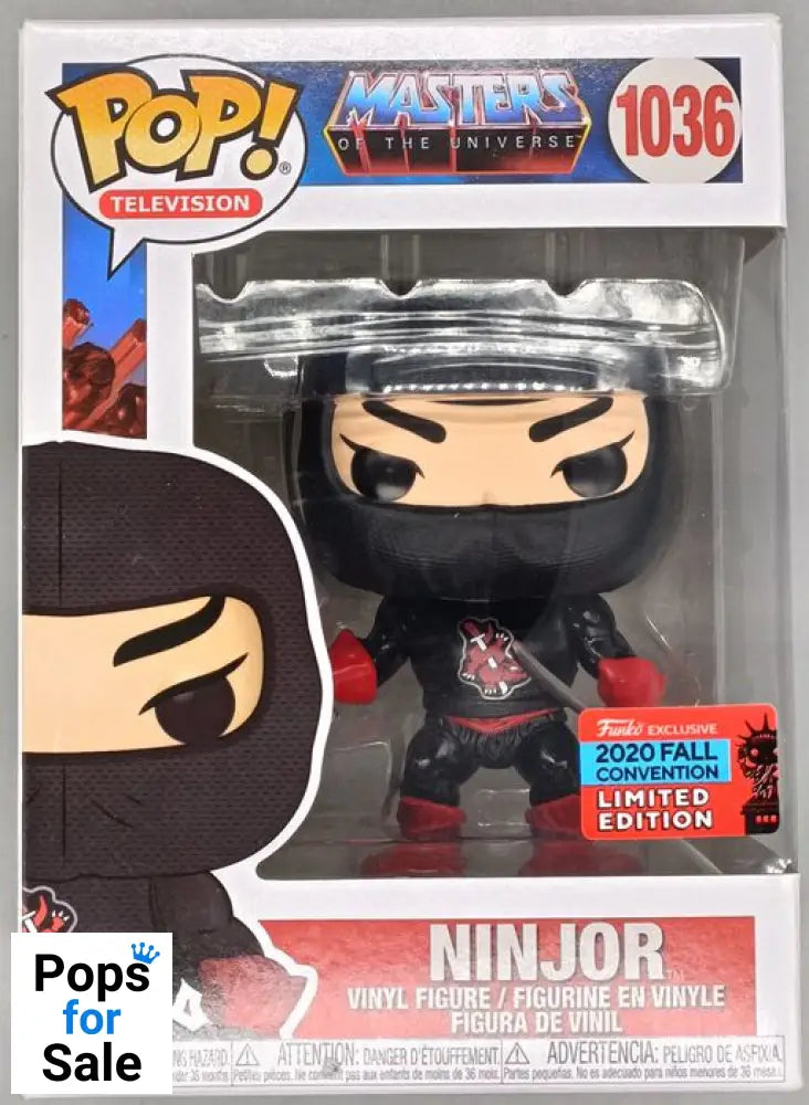 1036 Ninjor - Masters of the Universe - 2020 Con Funko POP - Box Damaged