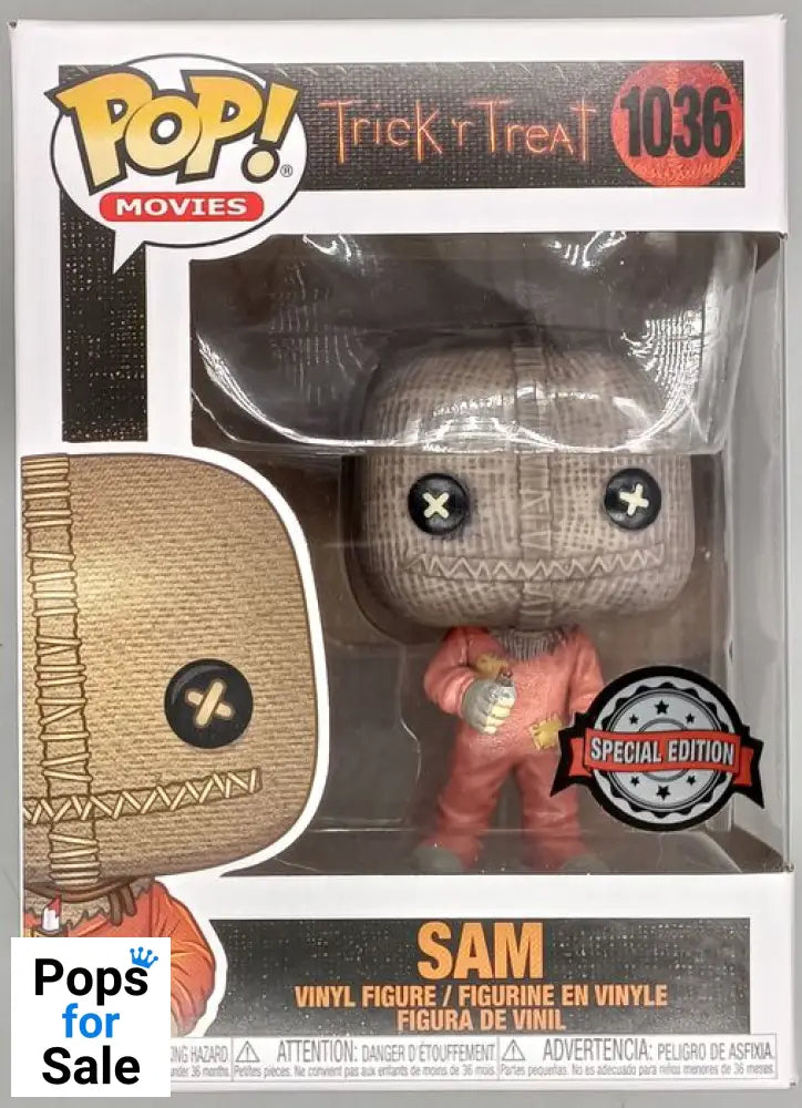 #1036 Sam (w/ Razor Candy) - Trick or Treat - Box Damaged Funko POP