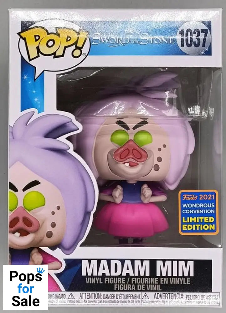 #1037 Madam Mim (Pig) Disney Sword and the Stone - 2021 Con Funko POP - PopsforSale.co.uk