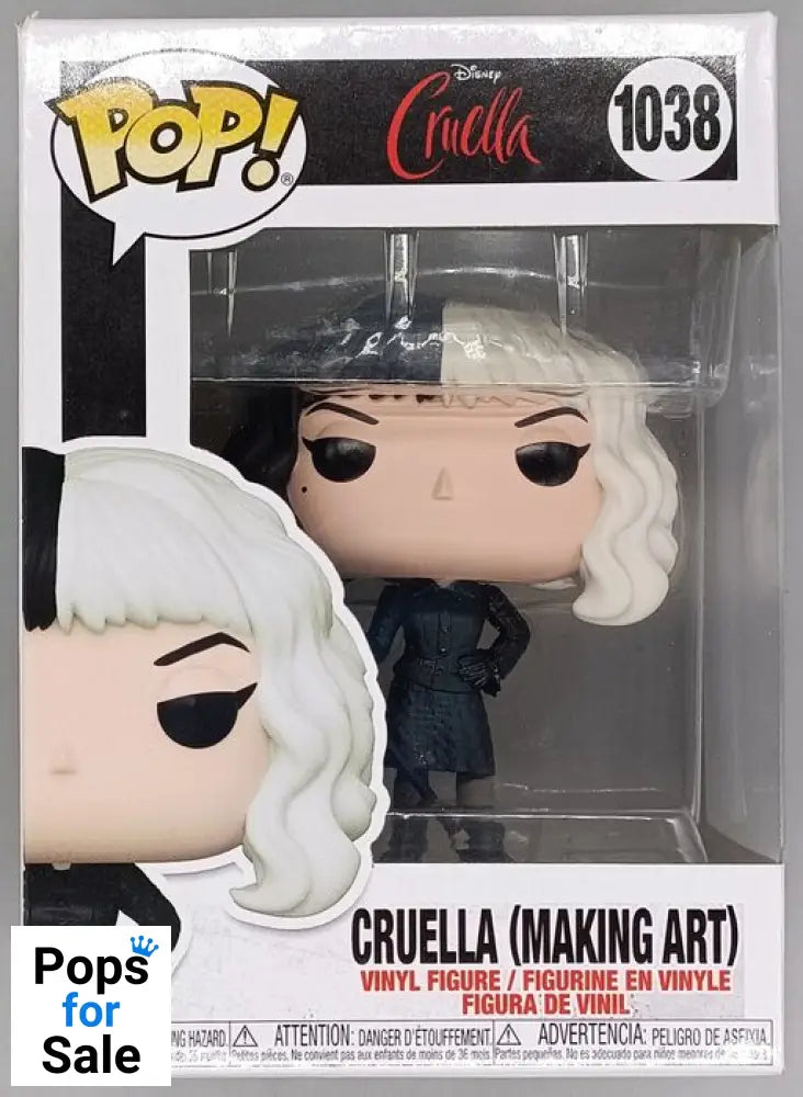 #1038 Cruella (Making Art) - Disney Cruella Box Damaged Funko POP - PopsforSale.co.uk