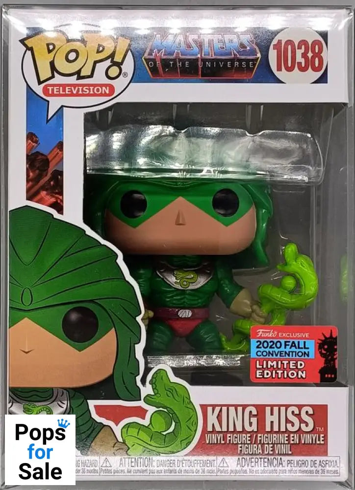 #1038 King Hiss - Masters of The Universe - 2020 Con Funko POP - PopsforSale.co.uk