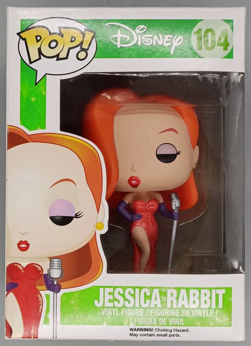#104 Jessica Rabbit - Disney Who Framed Roger Rab Box Damaged Funko POP - PopsforSale.co.uk