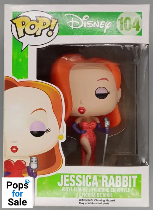 #104 Jessica Rabbit - Disney Who Framed Roger Rab Box Damaged Funko POP - PopsforSale.co.uk