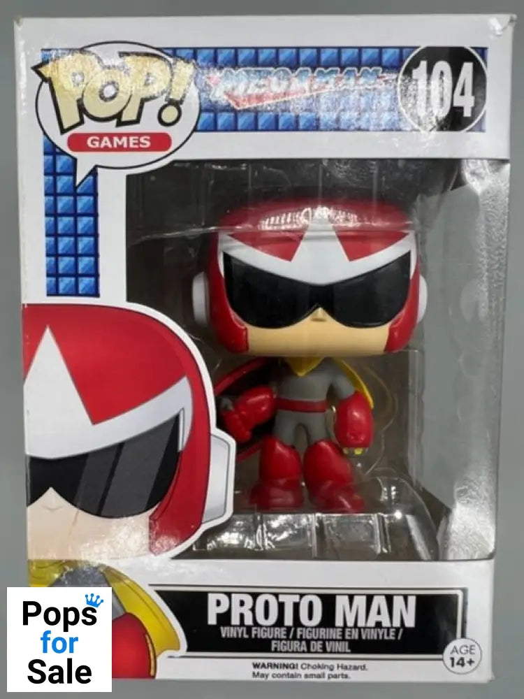 #104 Proto Man - Mega Man - Box Damaged Funko POP - PopsforSale.co.uk