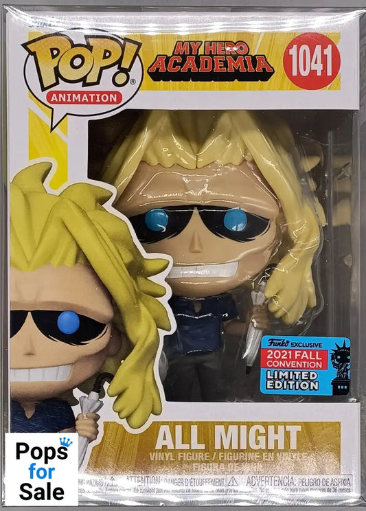 1041 All Might (w/ Umbrella) My Hero Academia - 2021 Con Funko POP - Brand New