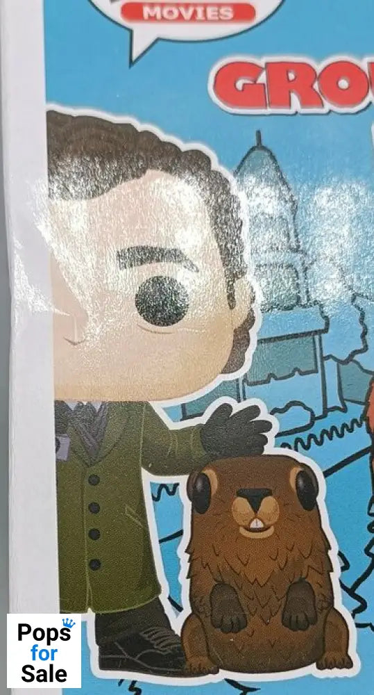 1045 Phil Connors (with Punxsutawney Phil) - Groundhog Day - Box Damaged Funko POP