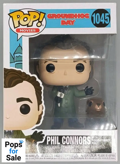 1045 Phil Connors (with Punxsutawney Phil) - Groundhog Day - Box Damaged Funko POP