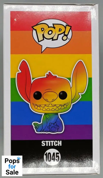 #1045 Stitch (Seated Smiling Pride) Diamond Disney Damaged Box Funko POP