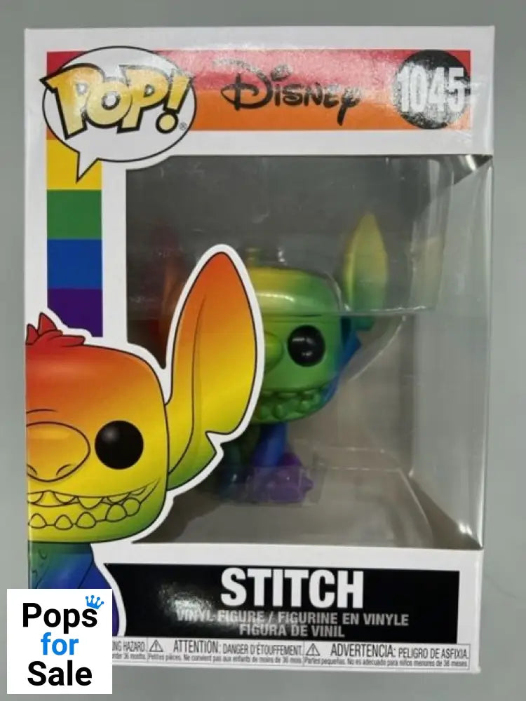 #1045 Stitch (Seated Smiling Pride) Disney Lilo & Stitch Funko POP
