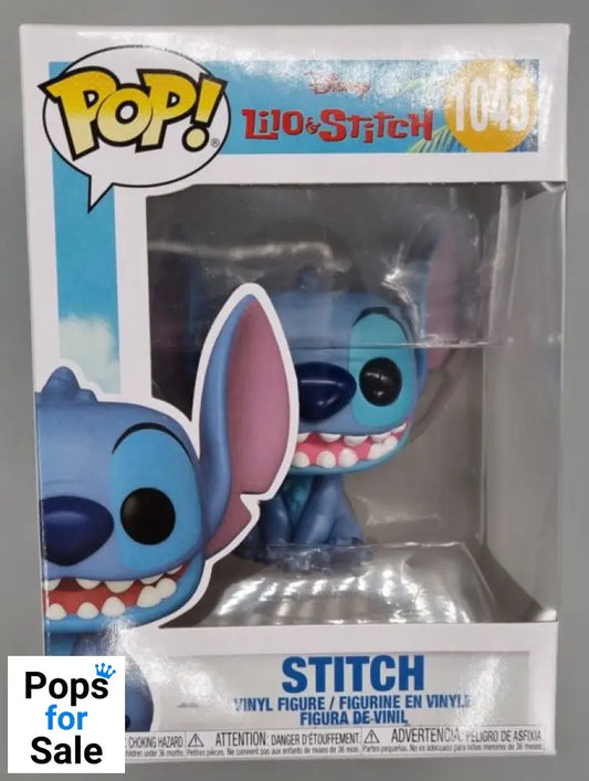 #1045 Stitch (Smiling Seated) - Disney Lilo & Stitch Funko POP