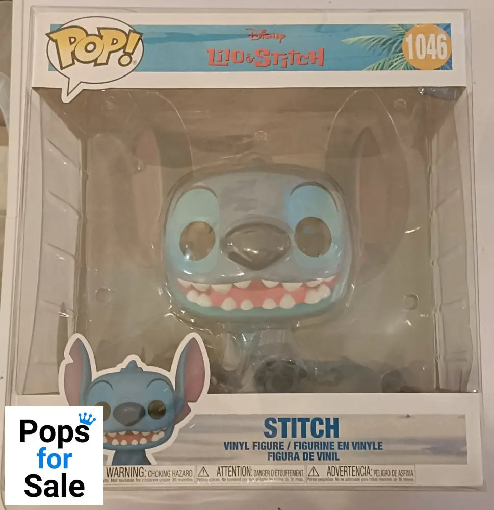 #1046 Smiling Seated Stitch - 10 Inch - Disney Lilo & Stitch Funko POP - PopsforSale.co.uk