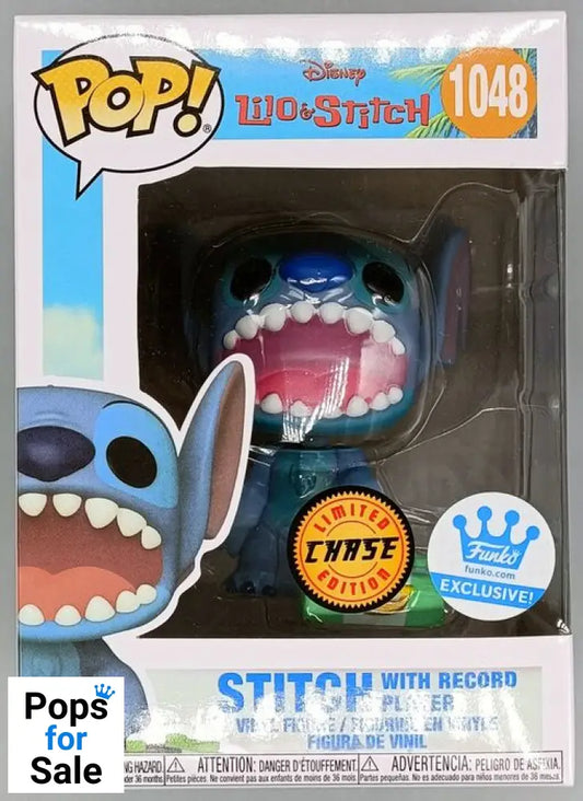 1048 Stitch with Record (Singing) - Chase - Disney Lilo & Stitch Funko POP