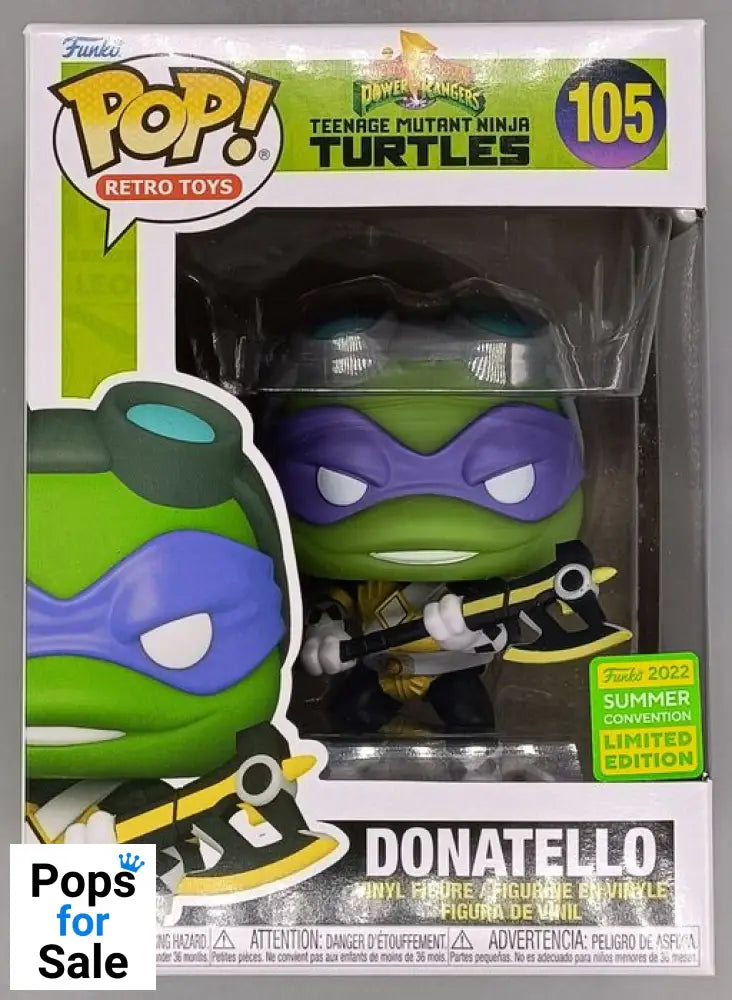 105 Donatello - Teenage Mutant Ninja Turtles TMNT 2022 Con Funko POP