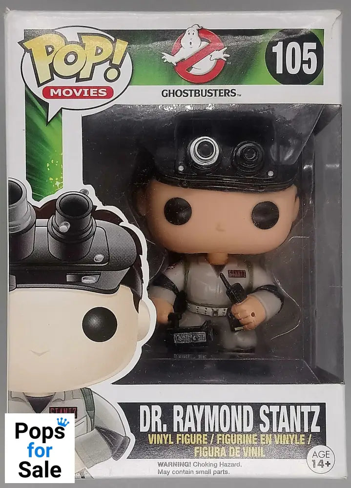 #105 Dr. Raymond Stantz - Ghostbusters - Box Damaged Funko POP - PopsforSale.co.uk