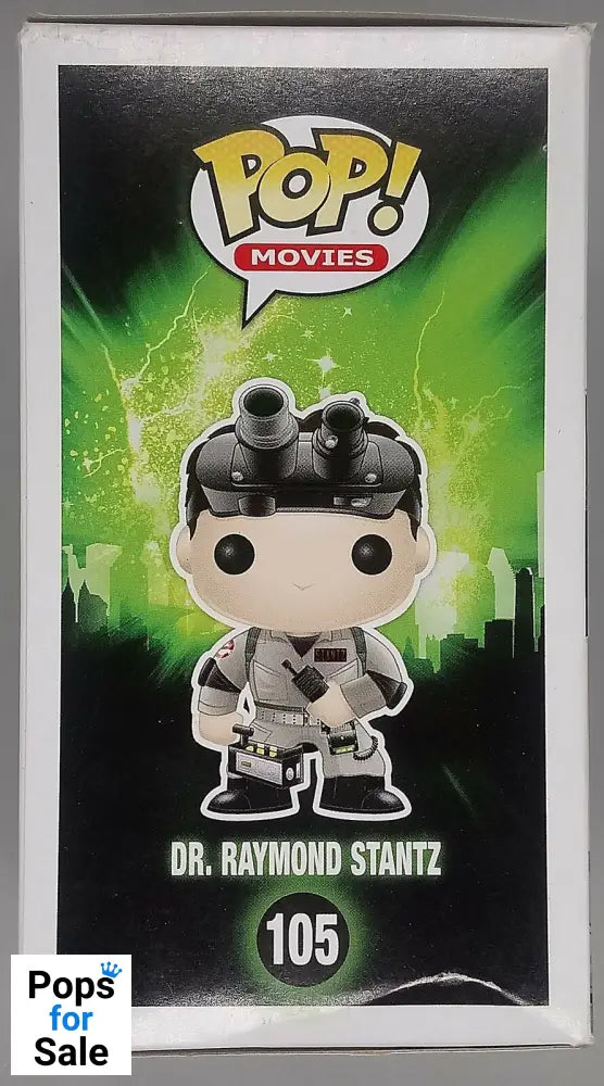 #105 Dr. Raymond Stantz - Ghostbusters - Box Damaged Funko POP - PopsforSale.co.uk