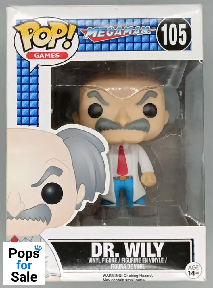 #105 Dr. Wily - Mega Man - Box Damaged Funko POP - PopsforSale.co.uk