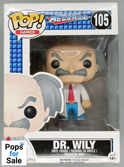 #105 Dr. Wily - Mega Man - Box Damaged Funko POP