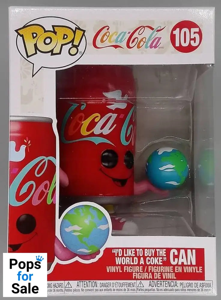 105 Id Like to Buy the World a Coke Can - Coca Cola Funko POP - Box Damaged