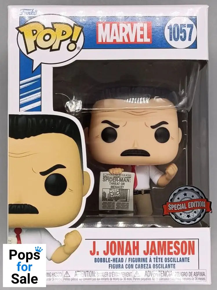 #1057 J. Jonah Jameson - Marvel Funko POP - PopsforSale.co.uk