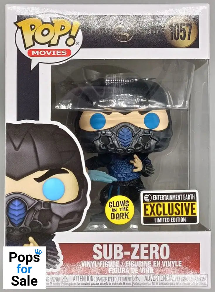 #1057 Sub-Zero - Glow - Mortal Kombat Funko POP - PopsforSale.co.uk