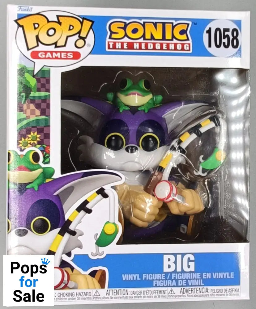 1058 Big the Cat with Froggy - 6 Inch - Sonic the Hedgehog Funko POP