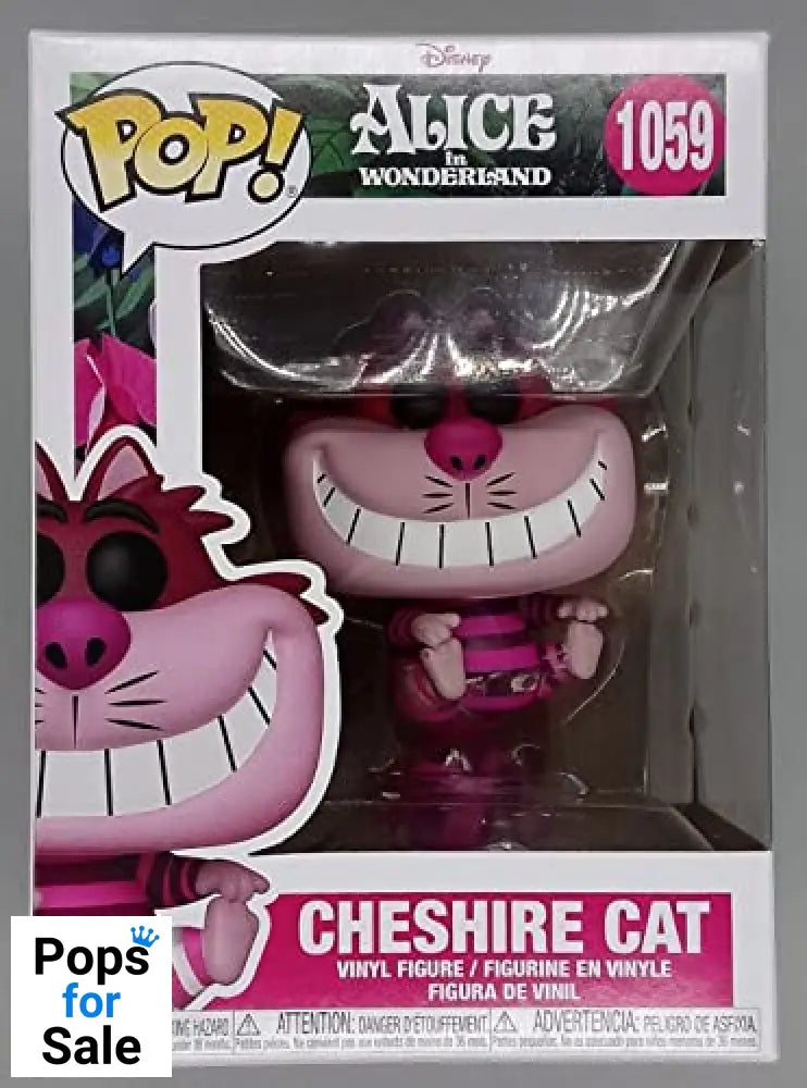 1059 Cheshire Cat (Translucent) Disney Alice in Wonderland - Funko POP - Box Damaged