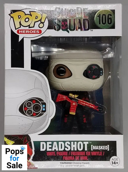 #106 Deadshot (Masked) - Suicide Squad - Box Damaged Funko POP