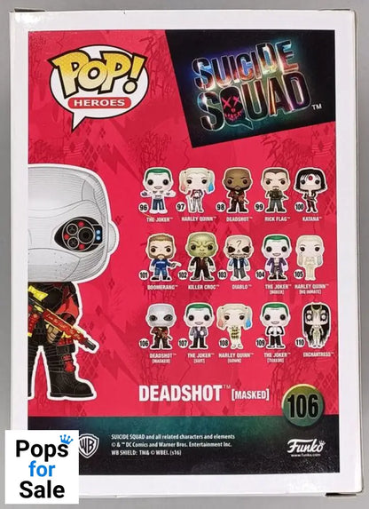 #106 Deadshot (Masked) - Suicide Squad Funko POP - PopsforSale.co.uk