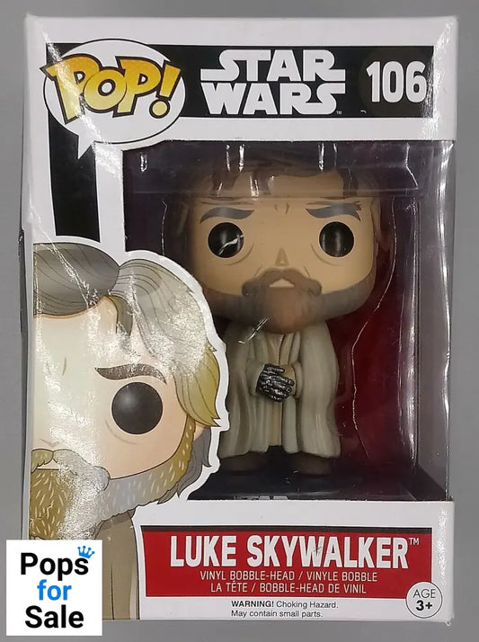 #106 Luke Skywalker Star Wars Force Awakens Box Damaged Funko POP - PopsforSale.co.uk